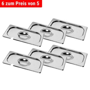 Nerezové GN veko 1/4 - s priehlbinou na lyžičku