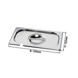 GN veko 1/4 - s priehlbinou na lyžičku