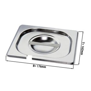 GN veko 1/6 - s priehlbinou na lyžičku