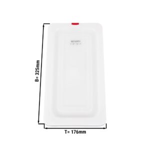 Polypropylénové GN veko 1/3 - mliečne