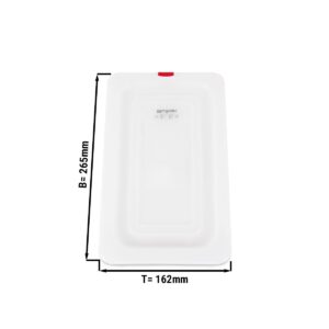 Polypropylénové GN veko 1/4 - mliečne