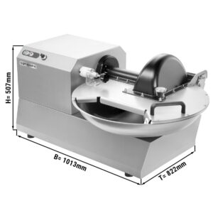 Horizontálny kuter – objem 20 litrov – 2,4 kW – 230 V – regulácia 600–2600 ot./min.