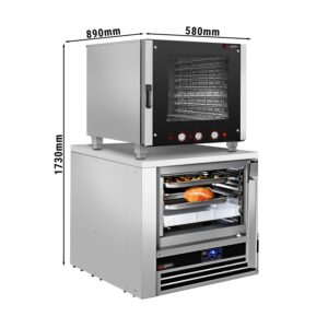 Pekárska konvekčná rúra – ručná – 6x GN 1/1 – vrátane šokovej mrazničky 5x GN 1/1