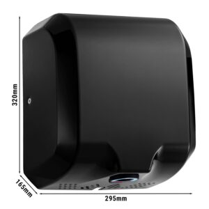 Sušič rúk senzorový - matná čierna oceľ