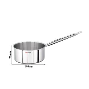 Oceľový kastról Ø140 mm výška 70 mm