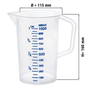 Odmerka - 1 liter, s dielikmi po 100 ml