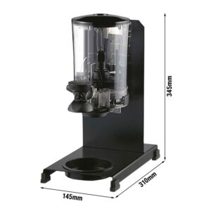 Zásobník na kávu v čiernom prevedení