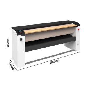 Elektrická žehlička na bielizeň 1200 mm výkon 30 kg/h