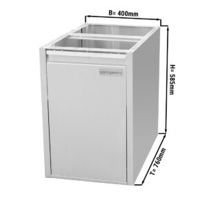 Odpadkový kôš - modul spodnej stavby 400x760mm
