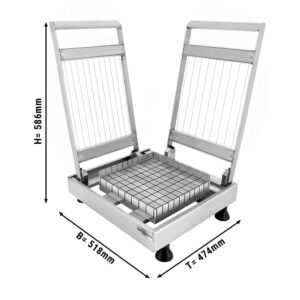 Krájač na pralinky – 21 a 28 mm – dvojitý – 2 rámiky