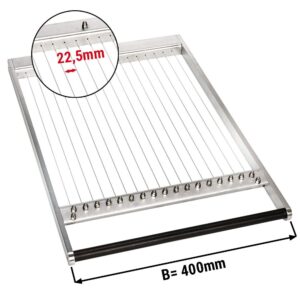 Rám pre dvojitú vykrajovačku praliniek – rozteč drôtov 22,5 mm