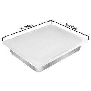 Silikónové veko pre 1/2 GN nádoby a zmrzlinové nádoby (325 x 265 mm)
