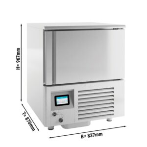 Šoková mraznička – dotykový panel – objem 125 litrov – 5x GN 1/1 alebo EN 60×40