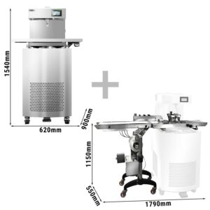 Zariadenie na temperovanie čokolády – Chocotemper – s výtokovým kohútikom a odkladacou plochou