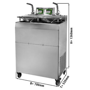 Zariadenie na temperovanie čokolády s 2 kohútikmi - Chocotemper