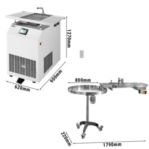 Zariadenie na temperovanie čokolády – Chocotemper – s výtokovým kohútikom