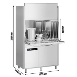 Dvojplášťová umývačka hrncov – digitálny ovládací panel – výkon 16 kW