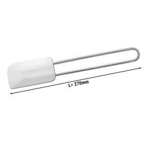 Stierka na cesto / škrabka na cesto - dĺžka: 270 mm, silikón a nehrdzavejúca oceľ