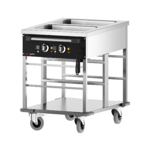 Termovozík Bain-Marie – 2x GN 1/1 nádoby – regulácia teploty samostatná