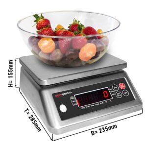 Digitálna kuchynská váha do 6 kg, stupnica: 0,5 gramu