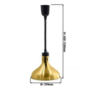 Tepelná lampa, Ø290 mm, zlaté prevedenie
