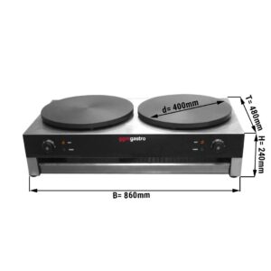 Stroj na palacinky – 2 platne Ø 400 mm