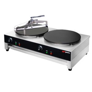 Stroj na palacinky – 2 platne Ø 400 mm – s natieračmi cesta