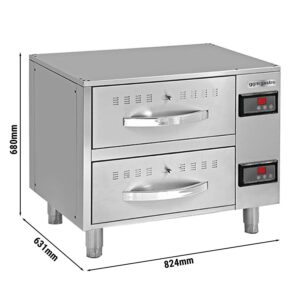 Ohrievacia skrinka - 824 mm - 2 zásuvky