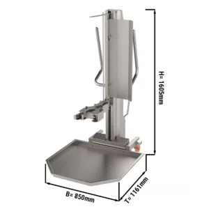 Výťah pre kebab robot – nerezový – kapacita 350 kg