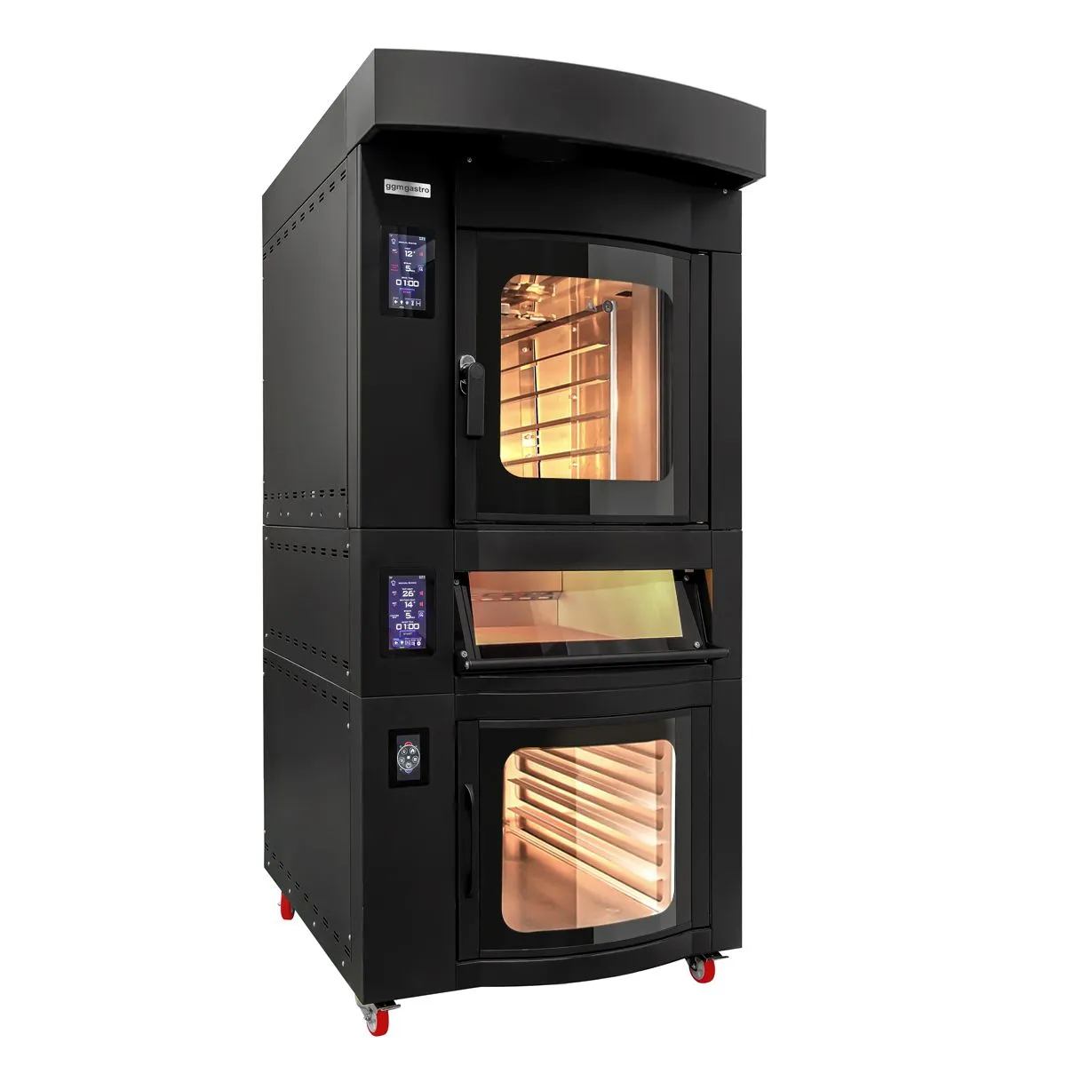 Rotačná pekárenská rúra Digitálna – 5x EN 60x40, pizza pec, kysnutie, umývací systém – Obrázok 6