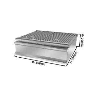 Gril na drevené uhlie – 800 mm