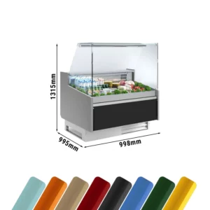 Chladiaci pult Hendi - 1000mm, štandardne s čiernym predným panelom