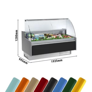 Chladiaci pult Hendi - 1900mm, štandardne s čiernym predným panelom