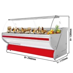 Chladiaci pult Hendi - 2500mm, s osvetlením