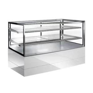 Vitrína Hendi – 1500 mm, s LED osvetlením a 2 policami