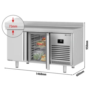 Chladiaci stôl PREMIUM PLUS – 1468x600mm, 2 dvierka, stojan