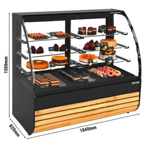 Vitrína na torty - 1840 mm, LED osvetlenie, 3 police