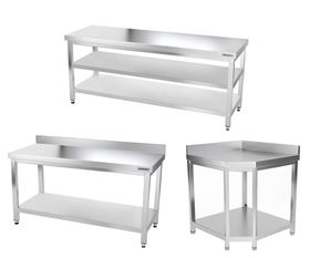 Pracovné stoly z nerezovej ocele - 800mm