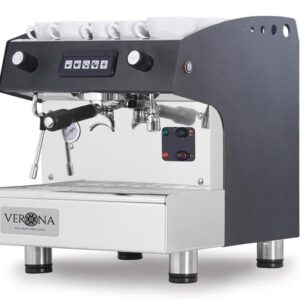 Kávovar ROMEO Hendi – 1-pákový, automatický, čierny, 230V/1800W, 375×530×485 mm