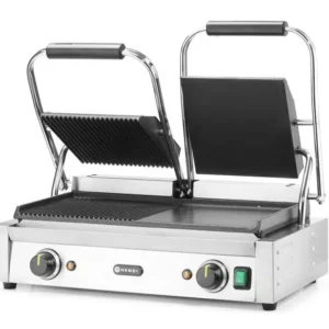 Grilový kontaktný modul Hendi – ½ hladký, ½ ryhovaný