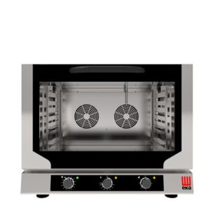 Konvekčná rúra Tecnoeka Evolution Next – 4× 600×400 mm, elektromechanické ovládanie, trojfázová, 400V/6400W, 783×755×(H)634 mm