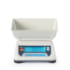 Kuchynská váha s LCD a legalizáciou ECO+ TEM – rozmery 255×264×189 mm