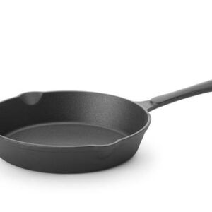 Liatinová panvica Hendi – kompaktný čierny model, ø200x(H)40mm