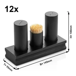 Karé Hendi - 3 diely, špáradlá, soľ a korenie (12 kusov)