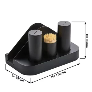 Cruet Hendi - 4 kusy, obrúsky, špáradlá, soľ a korenie