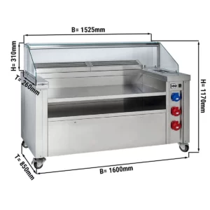 Mobilná varná stanica – 1600x850mm, výška 1170mm