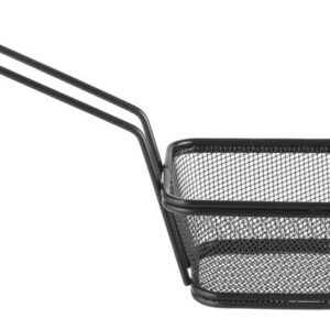 Čierny stohovateľný košík na občerstvenie, Hendi – 130×115×80 mm