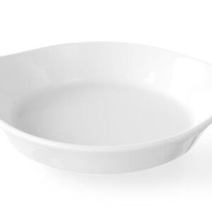 Okrúhla polmiska na pečenie s rukoväťami Hendi – objem 0,15 l, rozmery 185x152x40 mm
