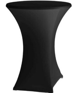 Obrus Symposium Hendi – okrúhly Ø70–85 cm, čierny, Ø850×1150 mm