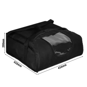 Sada 5 Pizza Tašiek – 3-box, 43×43 cm, čierna